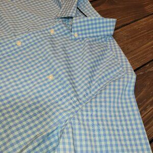 Men's Button-down Shirt, by Croft & Barrow Medium SlimFit 16-1/2 x 44 Short Slev